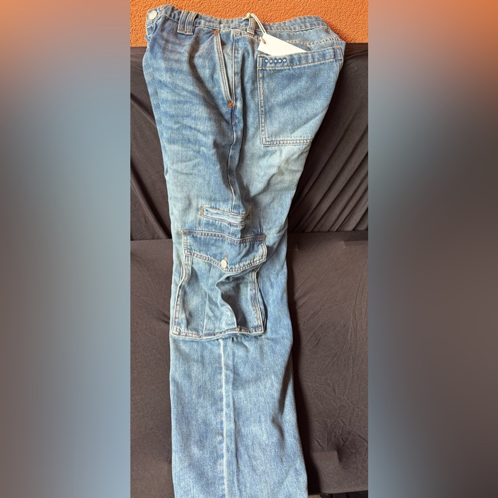 The Franklin Rib Cage Wide Leg Cargo Jeans